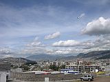 Ecuador Quito Guayasamin 1-01 Capilla del Hombre View Of Quito We arrived at Guayasamin�s Capilla del Hombre a few minutes before it opened, and had a wonderful view of Quito.
